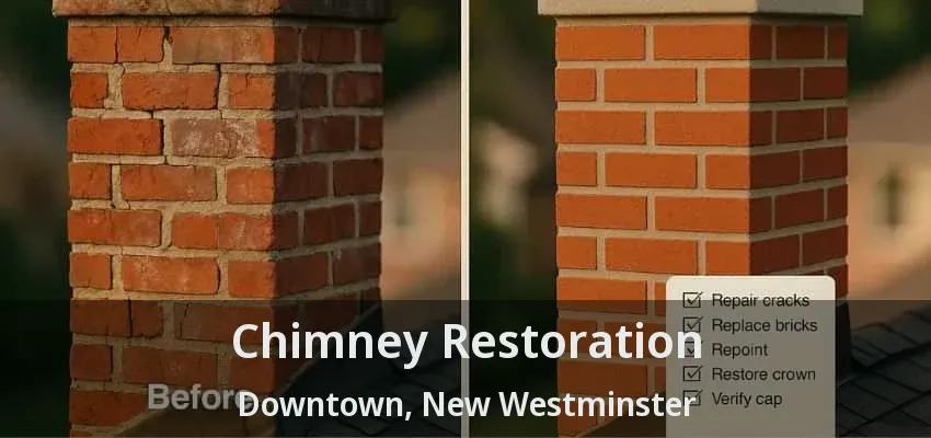 Chimney Restoration Downtown, New Westminster - BC